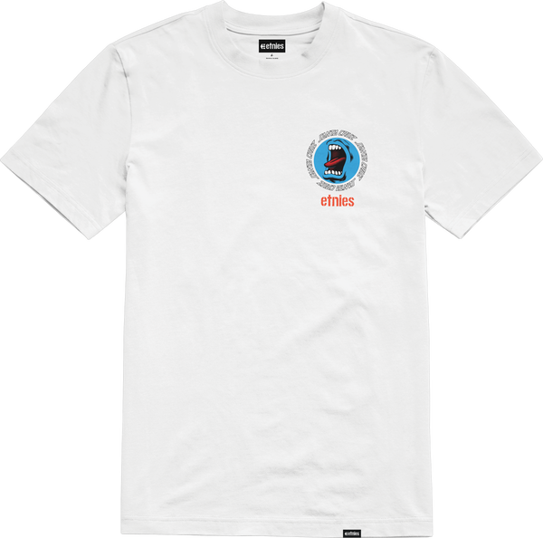 etnies SANTA CRUZ SCREAMING HAND TEE WHITE