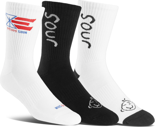 etnies SOUR SOLUTION SOCK 3-PACK ASSORTED