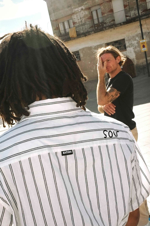 Etnies SOUR SOLUTION WOVEN SHIRT OFF WHITE