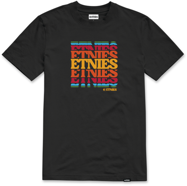 etnies STACK RETRO TEE BLACK