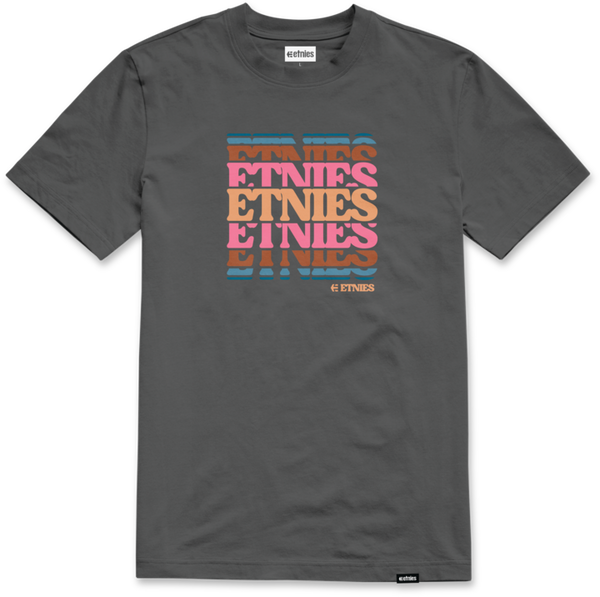 etnies STACK RETRO TEE CHARCOAL