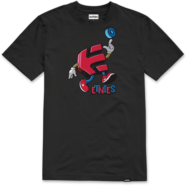 etnies WHEELS UP KIDS TEE BLACK