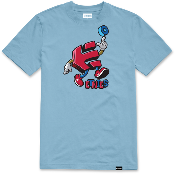 etnies WHEELS UP KIDS TEE LIGHT BLUE