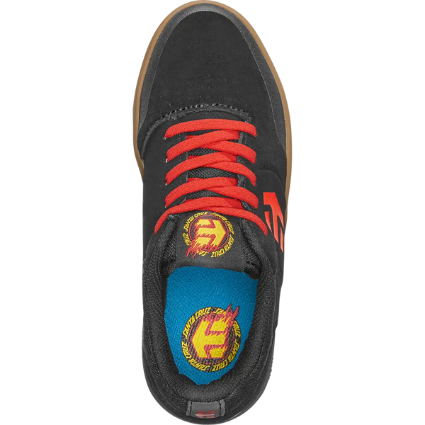 Etnies Marana X Santa Cruz Little Kids BLACK/RED/GUM