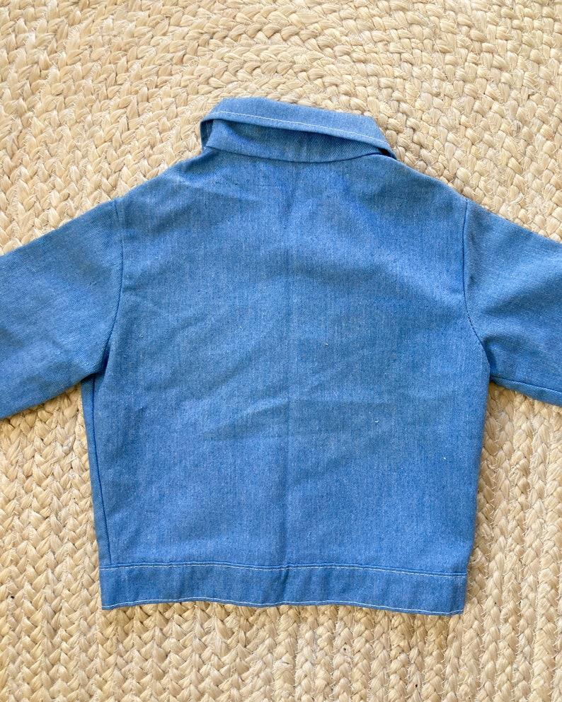Etsy 1970s Kids Vintage Sears Polyester Denim Jacket