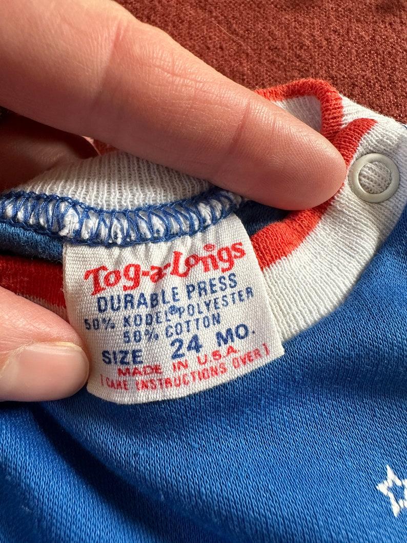 Etsy 80s Vintage | Baby Toddler Red White And Blue Ringer Short Sleeve Shirt Made In USA 9-12M | Kids Vintage Clothes