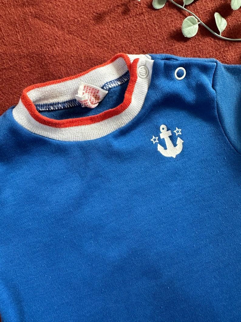 Etsy 80s Vintage | Baby Toddler Red White And Blue Ringer Short Sleeve Shirt Made In USA 9-12M | Kids Vintage Clothes