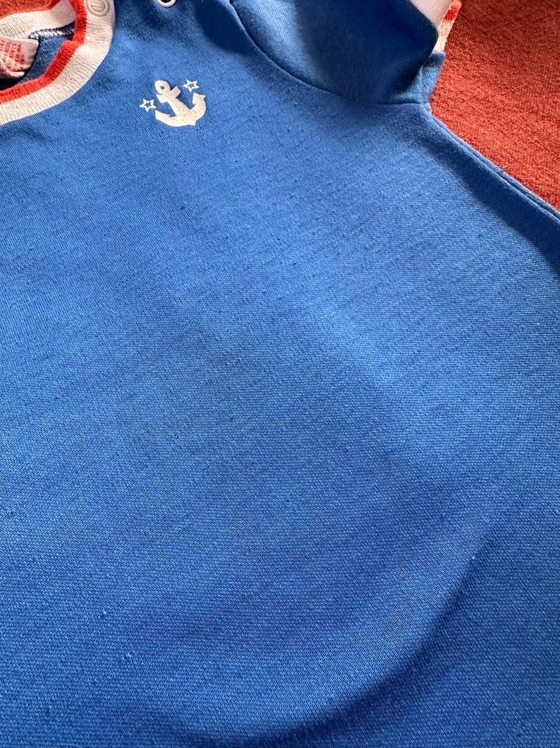 Etsy 80s Vintage | Baby Toddler Red White And Blue Ringer Short Sleeve Shirt Made In USA 9-12M | Kids Vintage Clothes