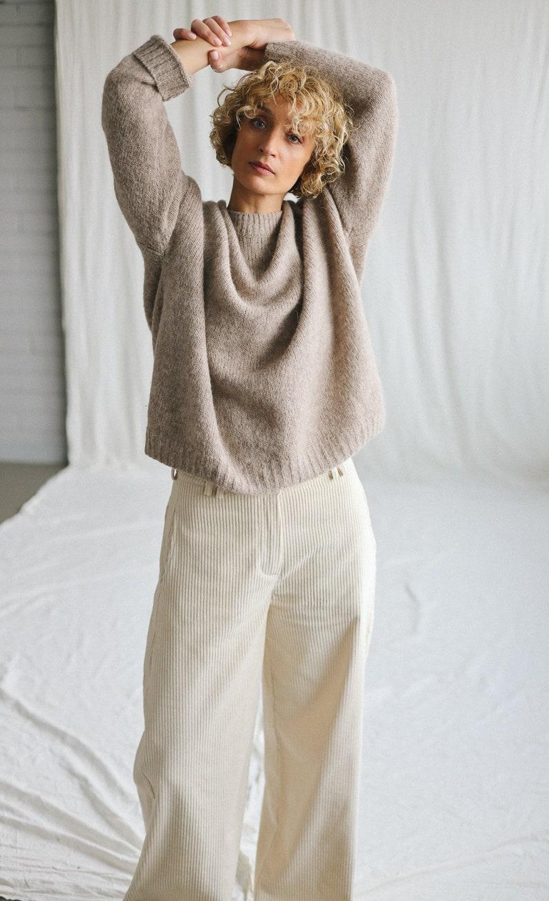 Etsy Ballooned Leg Wide Wale Ivory Cord Pants • OFFON CLOTHING