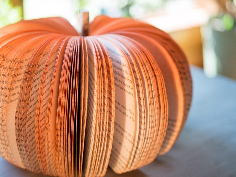 Etsy Book Pumpkins-Fall Decor-Thanksgiving Table Decor-Halloween Decor-Thanksgiving Decor-Fall Pumpkin-Autumn Decor-Cottage Core Decor