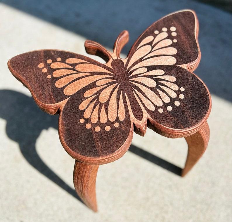 Etsy Butterfly Plant Stand Plant Stool Side Table Boho Decor Garden Decor Gift For Plant Lover Birthday Gift For Mom Anniversary Gift