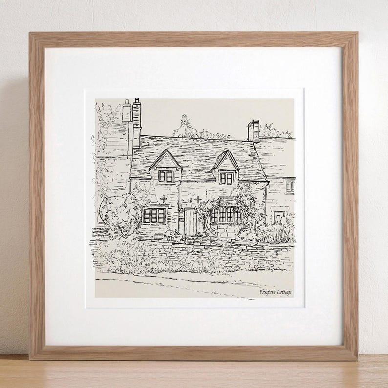 Etsy Custom Hand-Drawn House Pencil Sketch – Personalized Home Illustration For Housewarming Anniversary And New Home Gifts Drawing Portrait US