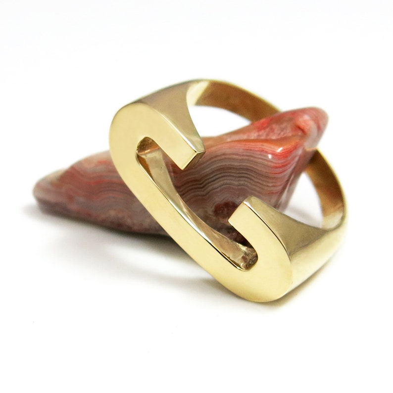 Etsy Custom Initial Ring Personalized Letter Ring Alphabet Ring Initial Jewelry Name Ring Initial Signet Ring C Initial Ring Monogram Ring