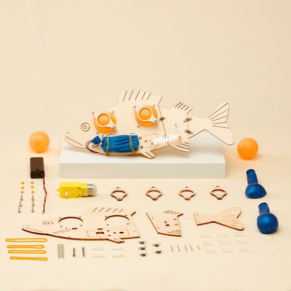 Etsy DIY Kit Fish Robot - Educational STEM Toy For Kids Fun Science Crafts