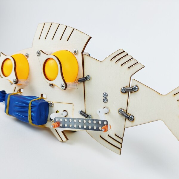Etsy DIY Kit Fish Robot - Educational STEM Toy For Kids Fun Science Crafts