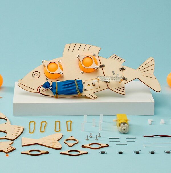 etsy DIY Kit Fish Robot - Educational STEM Toy for Kids Fun Science Crafts