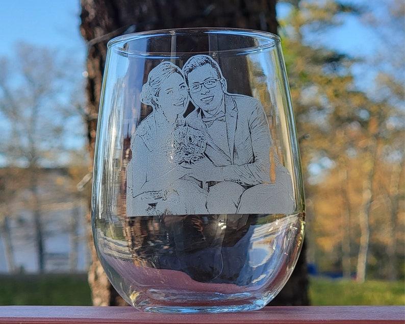 Etsy Etched Photo Glass | Holiday Gift Customize Gift Corporate Gift Christmas Holiday Decor Timeless Family Portrait First Christmas
