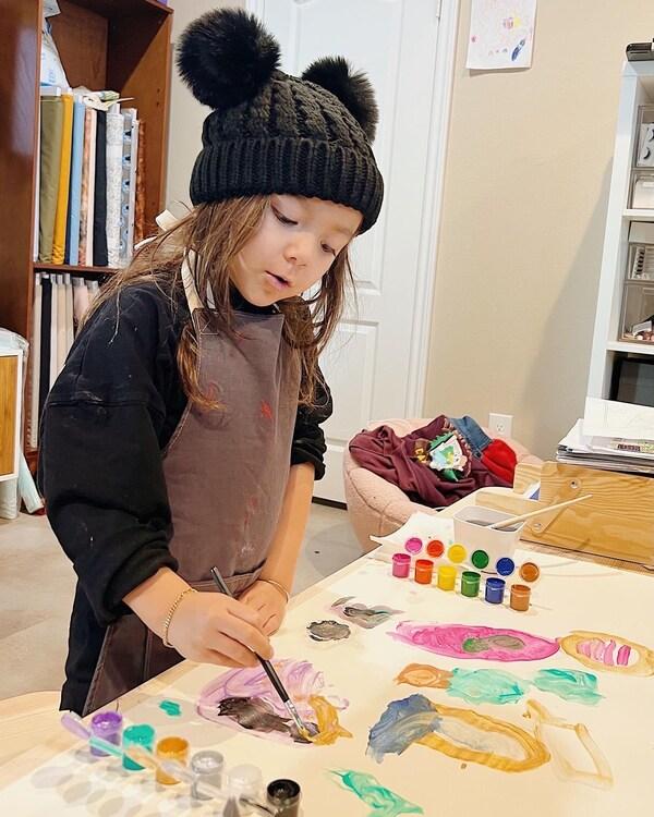 Etsy Linen Kids Apron Custom Text Option