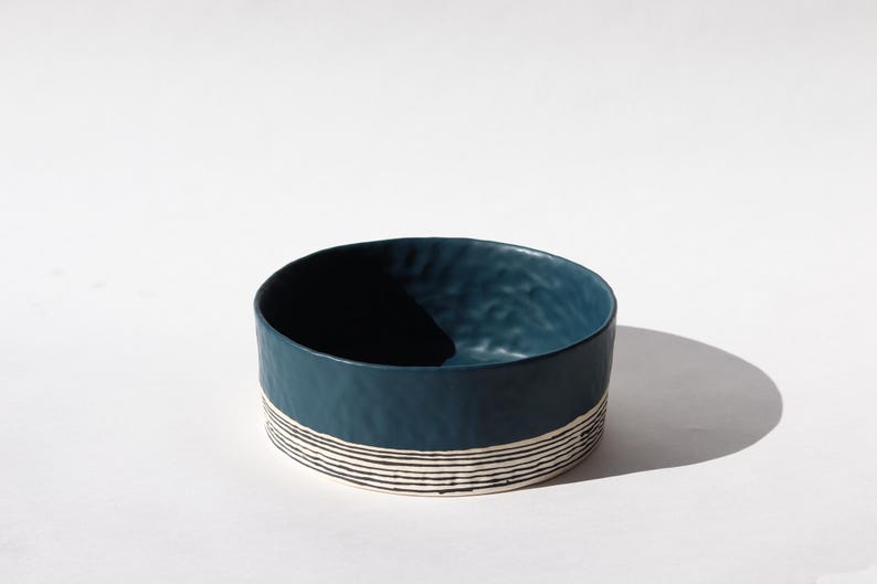 Etsy Pinched Serving Bowl - Deep Ocean
