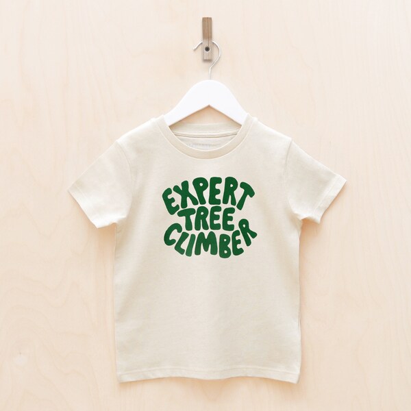 Etsy Expert Tree Climber Kids T-Shirt - Natural Fleck - Funny Slogan T Shirt - Vacation Tee - Girls T-Shirt - Boys T-Shirt - Summer Tee