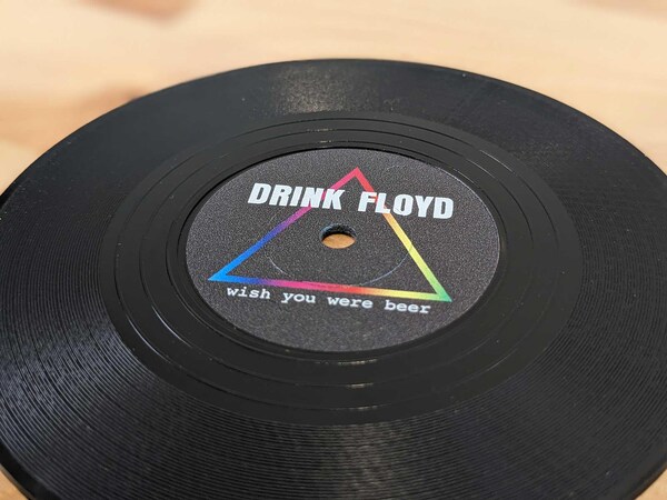 Etsy Funny Vinyl Record Coasters With Turntable Holder - Make A Set With 26 Hilarious Punny Options A Great Gift Idea For Music Lovers