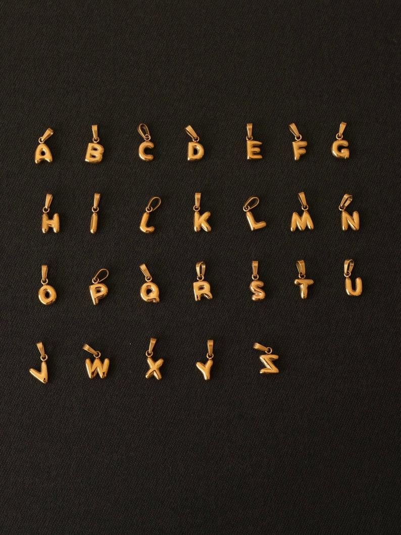 Etsy Gold Dainty Initial Necklace Waterproof Tiny Initial Necklace Custom Letter Necklace 18K Gold Letter Necklace Personalized Gift For Her