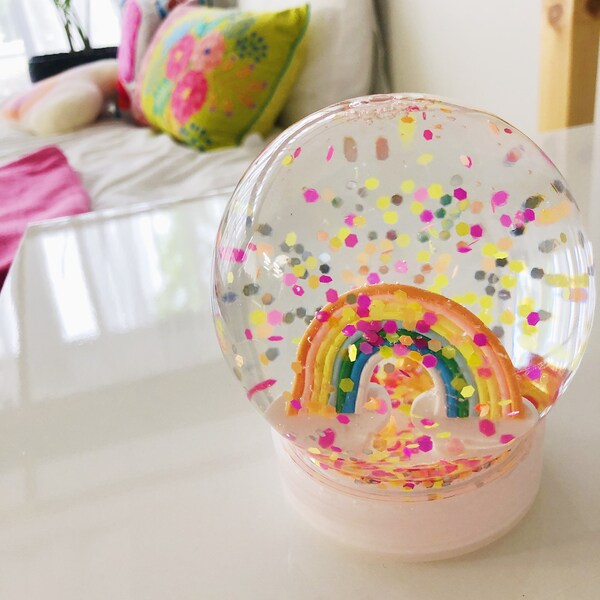 Etsy Handmade Kids Shatterproof Snow Globe | Water Globe Childrens Toy | Glitter Globe For Kids Play | Unique Kids Christmas Gift