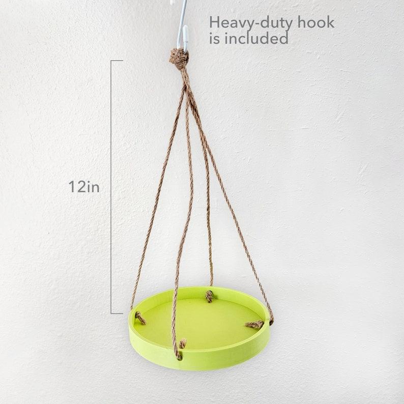 Etsy Hanging Decor Tray For Indoor Plants/Planters - Hardware Included Many Colors & Sizes Available Sturdy Modern Design