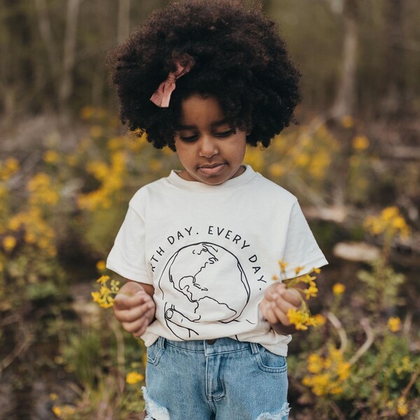 etsy Kids Shirt for Earth Day Kids Tee Earth Day Gender Neutral Tshirt Gift for Earth Day Gift for Environmentalist Mother Nature Kids Tee
