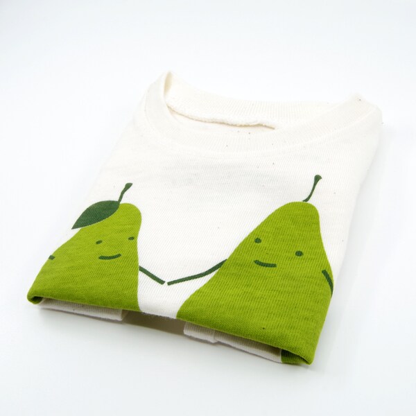 Etsy Organic Kids Clothes The Perfect Pear Kids Pear T-Shirt Gender Neutral Baby Tees Shirts With Sayings Eco Friendly Clothes Kids Shirt