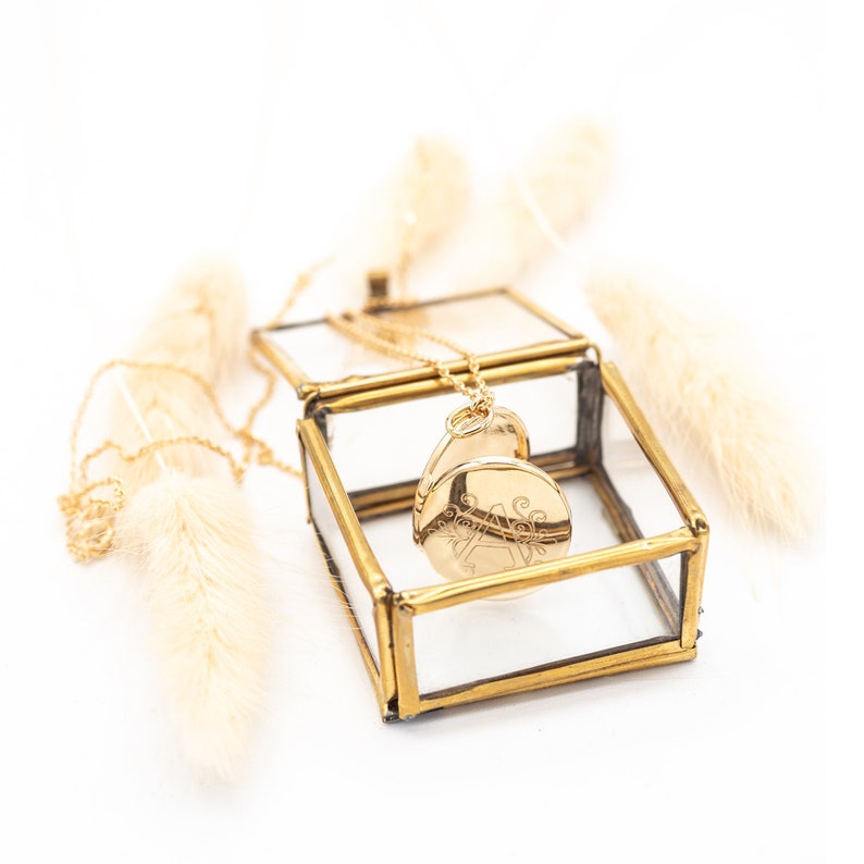 Etsy Personalized Gold Plated Secret Locket Necklace For Women Pendant Necklace Secret Locket Necklace Gift For Her Isabellebshop