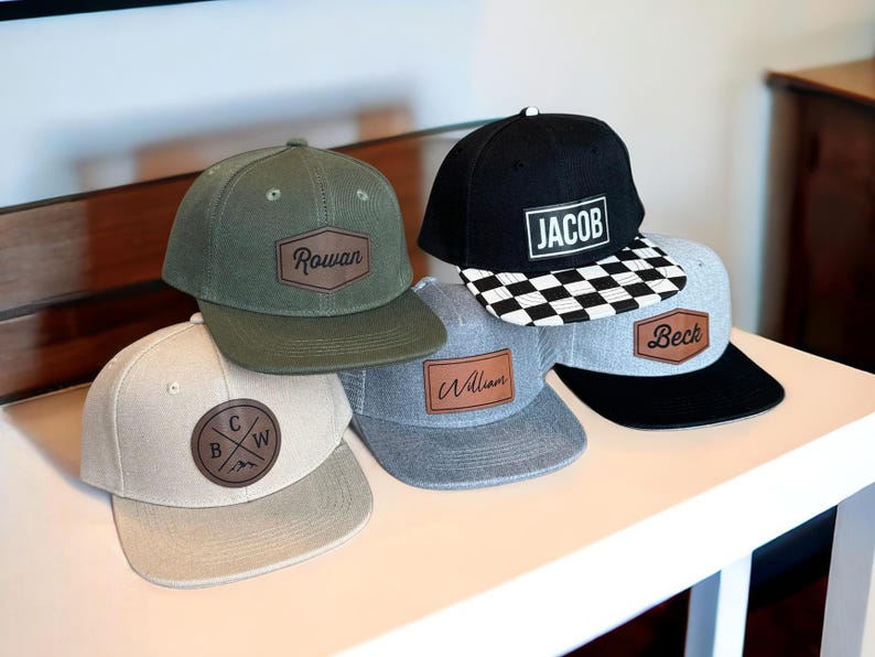 Etsy Personalized Kids Hat With Patch Kids Trucker Hat Kids Snapback Hat Custom Baby Hat Toddler Hat Trendy Hats For Kids Custom Name Hat