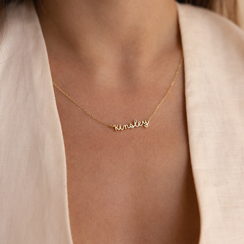 Etsy Personalized Name Necklace By Caitlyn Minimalist • Delicate Layering Necklace • Dainty Name Charm Jewelry • Birthday Gift For Her • NM03F106