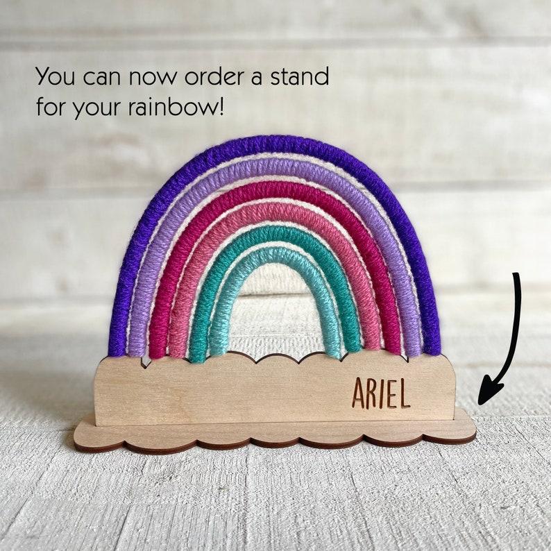 Etsy Personalized Rainbow Craft Kit - Yarn & Tool Included - Choose Your Colors From Bright Pastel Neon And More