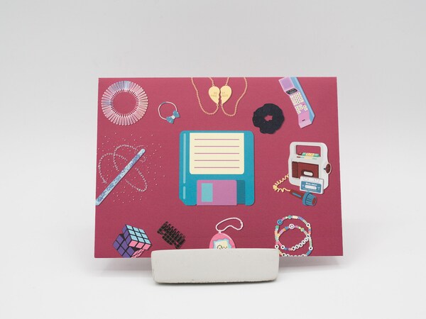 Etsy SILVER FOIL Thanks For Always Backing Me Up 90s Card Thinking Of You Card Thank You Card Gratitude Card Just Because Card Mother's Day