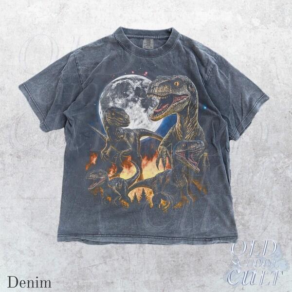 Etsy Velociraptor Dinosaur Vintage 90s Style Graphic Shirt Dinosaur Graphic Comfort Colors® Y2k Grunge Tee Retro Raptor Jurassic Aesthetic