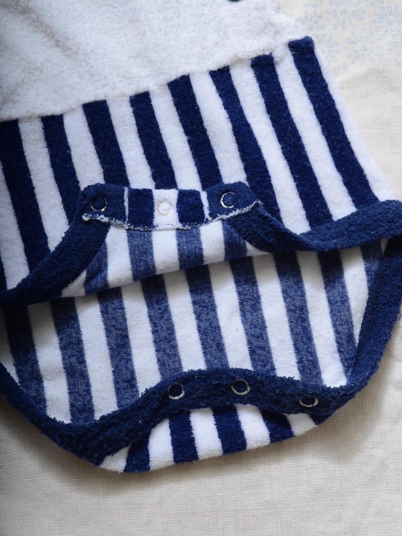 Etsy Vintage 50s BABY Onesie / Nautical Striped Cotton Terry Cloth Playsuit By Babygro / 3 - 9 Months