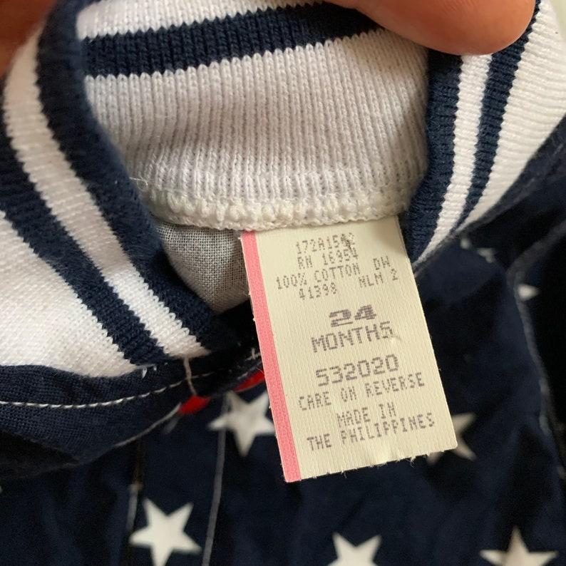 Etsy Vintage 80s 90s Toddler Stars Cotton Jacket NWOT (12-18M) - Unisex Buttoned Outerwear