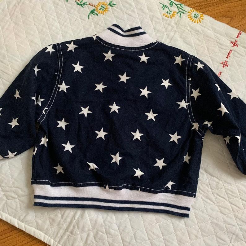 Etsy Vintage 80s 90s Toddler Stars Cotton Jacket NWOT (12-18M) - Unisex Buttoned Outerwear