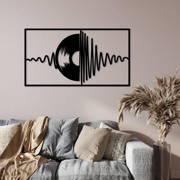 Etsy Vinyl Record Metal Wall Art Musical Home Decor Abstract Art Music Decor Unique Design Trendy Wall Art Housewarming Gift Gift For Her