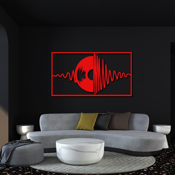 Etsy Vinyl Record Metal Wall Art Musical Home Decor Abstract Art Music Decor Unique Design Trendy Wall Art Housewarming Gift Gift For Her