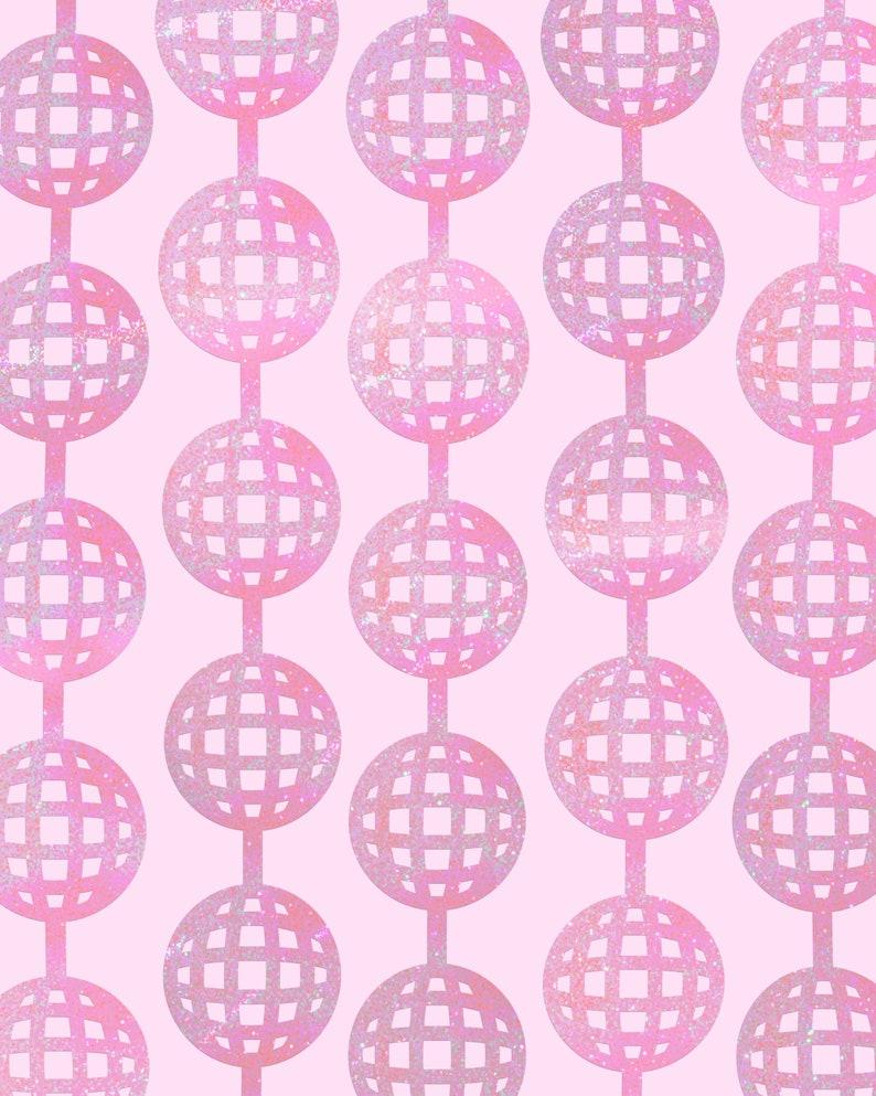 Etsy Xo Fetti Pink Disco Ball Foil Curtain - Set Of 2 | Disco Cowgirl Bachelorette Party Decorations Pink Pony Club Backdrop 21st Birthday