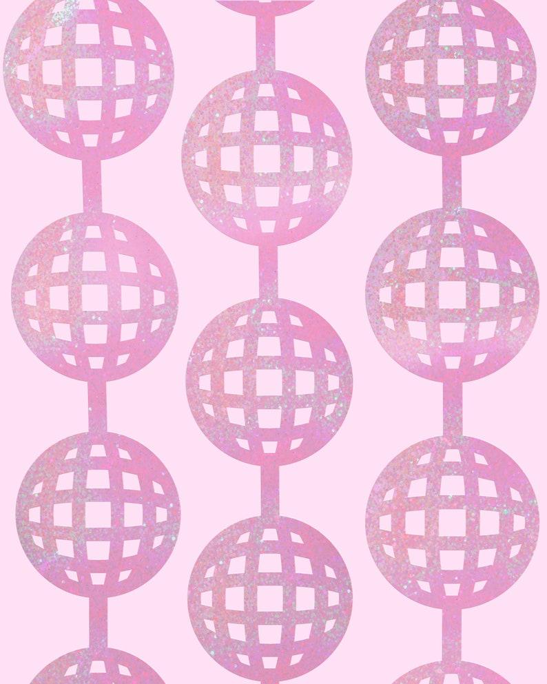 Etsy Xo Fetti Pink Disco Ball Foil Curtain - Set Of 2 | Disco Cowgirl Bachelorette Party Decorations Pink Pony Club Backdrop 21st Birthday
