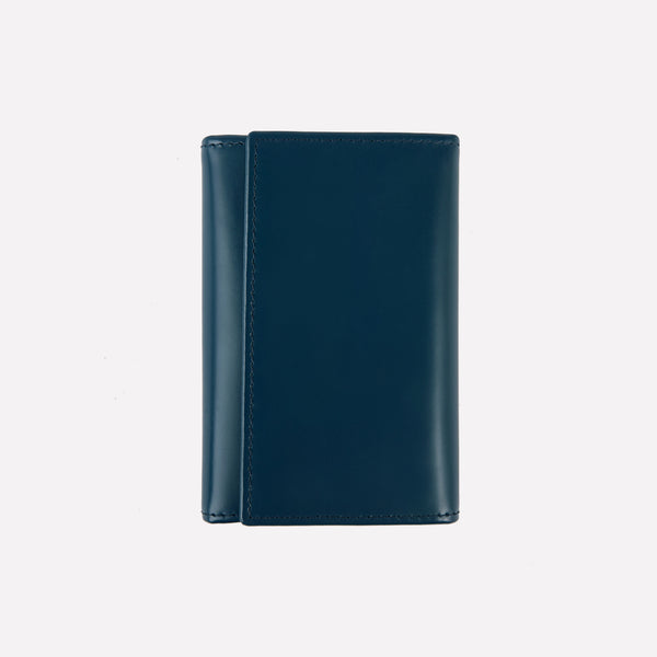 ettinger Bridle Hide 6-Hook Key Case Petrol Blue/London Tan
