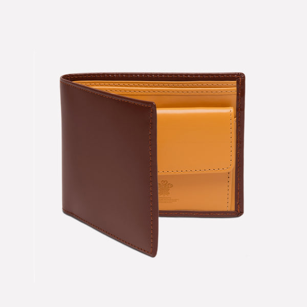 Ettinger Bridle Hide Billfold Wallet With 3 C/C And Purse Havana/London Tan