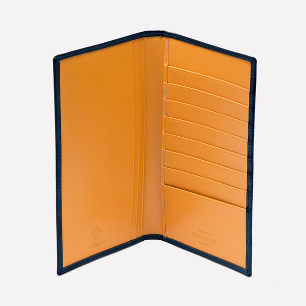 Ettinger Bridle Hide Coat Wallet With 8 C/C Petrol Blue/London Tan