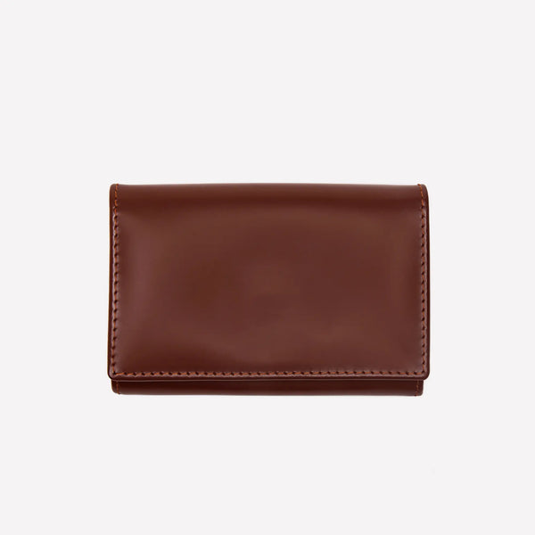 ettinger Bridle Hide Coin Purse with Card Pocket (concealed button) Havana/London Tan