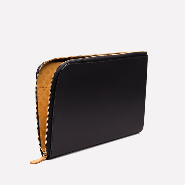 Ettinger Bridle Hide Large Zip Portfolio Red/London Tan