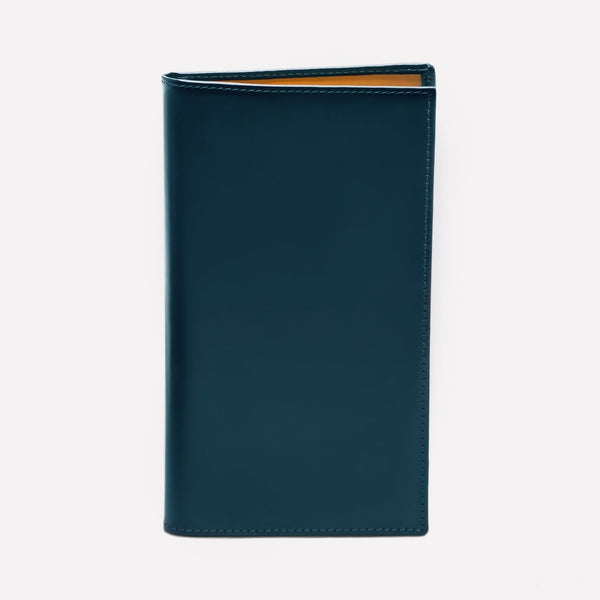 Ettinger Bridle Hide Long Wallet With Zipped Pocket Navy/London Tan