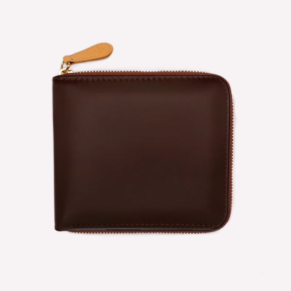 ettinger Bridle Hide Zipped Wallet with 4 C/C and Purse Nut/London Tan